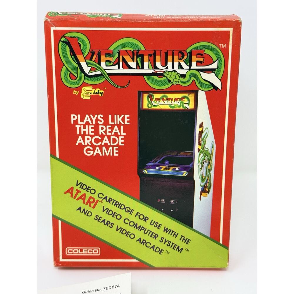 Venture Atari 2600 Coleco 1982 Complete CIB Tested - Picture 3 of 8